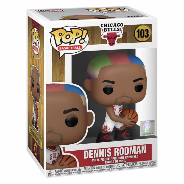 Funko POP! NBA Basketball: Chicago Bulls - Dennis Rodman (Bulls Home) #103 