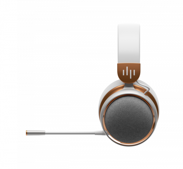 Геймърски безжични слушалки Dark Project Sono Wireless - White/Gold 