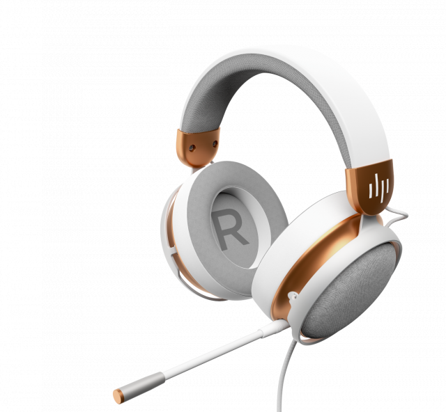 Геймърски слушалки Dark Project Sono Wired - White/Gold 