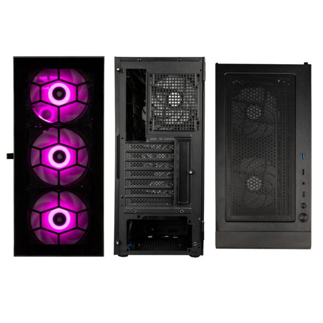 Case Kolink Observatory HF ARGB TG Mid-Tower, Black 