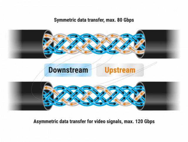 Delock USB 80 Gbps Cable USB Type-C™ male to male 16K 60 Hz PD 3.1 240 W E-Marker coaxial 1 m black 