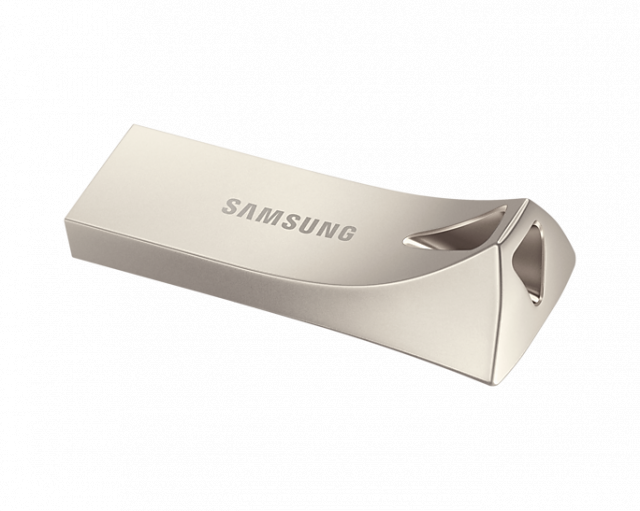 USB памет Samsung BAR Plus, 64GB, USB-A, Сребриста 