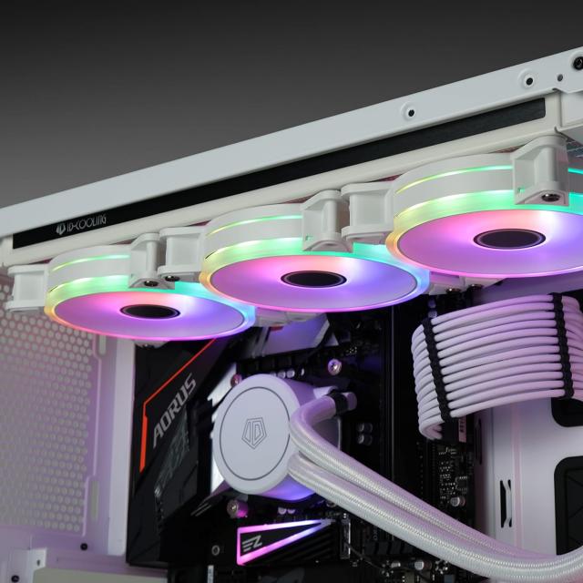 Fans EZDIY-FAB Moonlight White RGB PWM 120mm - 6 Pack 