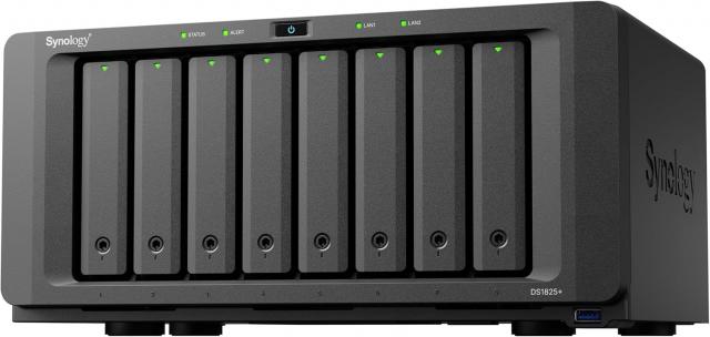 Мрежов сторидж Synology DS1825+, за 8 диска, AMD Ryzen V1500B, 8 GB DDR4 