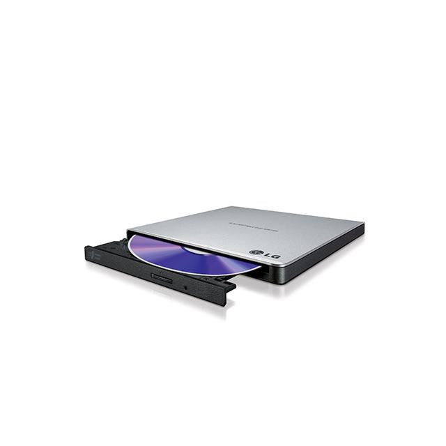 Външно USB DVD записващо устройство LG GP57ES40, USB 2.0, сребърно сиво