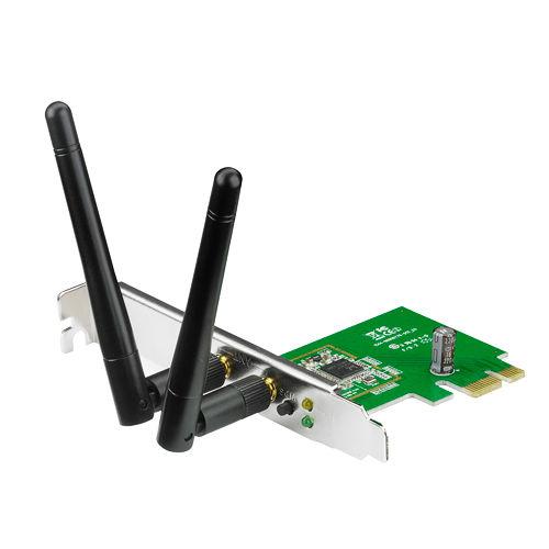 Безжичен PCI Express адаптер ASUS PCE-N15, 802.11n 300Mbps (2T2R)