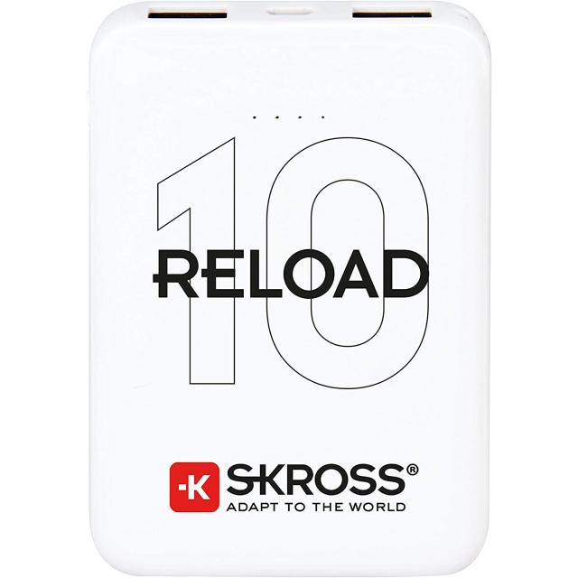Външна батерия SKROSS RELOAD 10, 10000 mAh, Бял