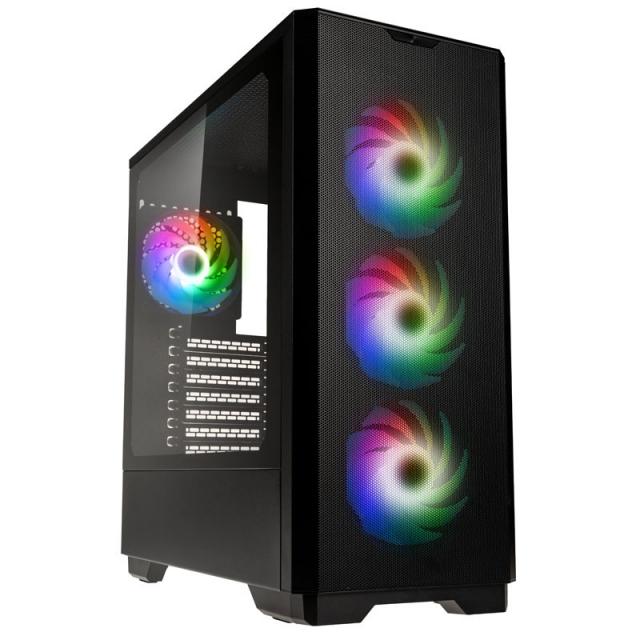 Кутия Kolink Unity Solar ARGB Mesh Mid-Tower, Black 