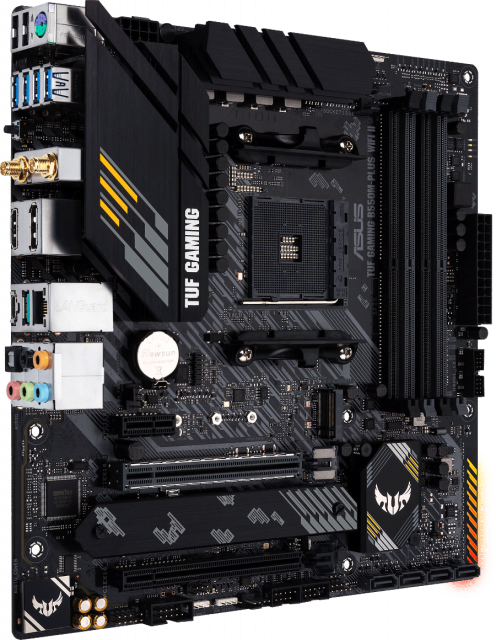 Motherboard ASUS TUF GAMING B550M-PLUS WIFI II, AMD AM4, micro ATX, 4x DDR4, dual M.2, Wi-Fi 6, PCIe 4.0, Aura Sync RGB 