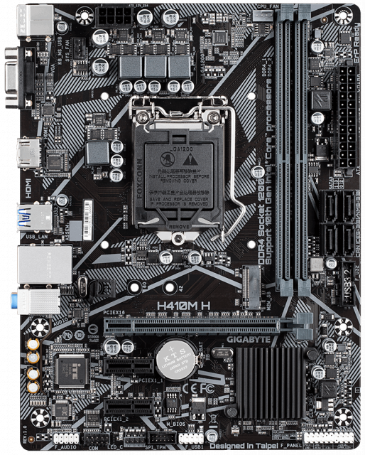 Дънна платка GIGABYTE H410M-H V2, Socket 1200 
