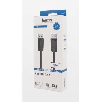 Cable HAMA  USB 3.0 - USB-A Plug - USB-А Plug, 1.5 m, Shielded 