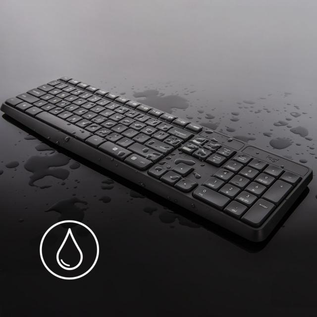 Wireless Keyboard and mouse set Logitech MK235, Black 
