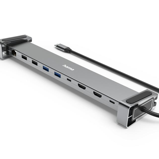 HAMA Докинг станция "Connect2Office Basic V2" USB-C, 9 в 1 за лаптоп 
