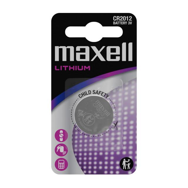 Button battery lithium MAXELL  CR2012 3V 