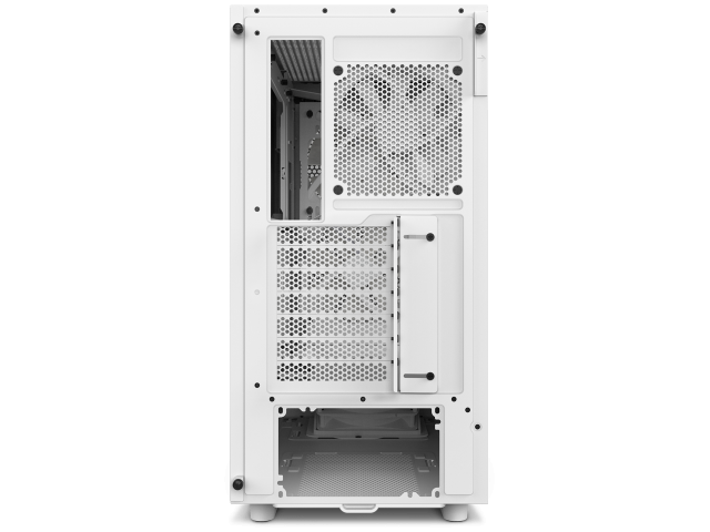 Case NZXT H5 Flow RGB Matte White, Mid-Tower 