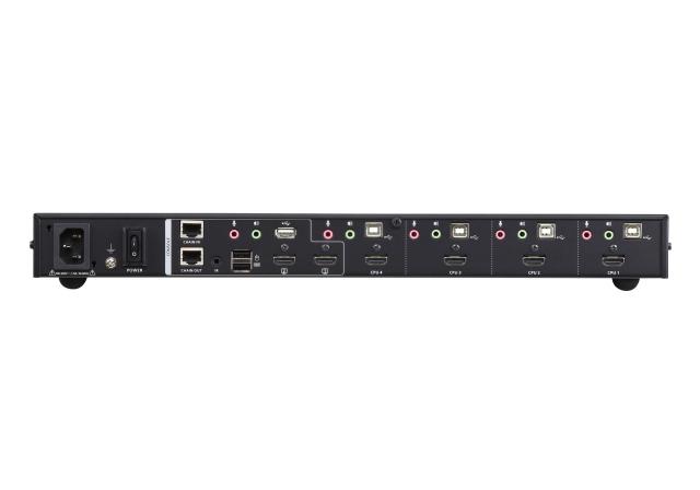 ATEN CM1284, 4-Port USB 4K HDMI Multi-View KVMP Switch 