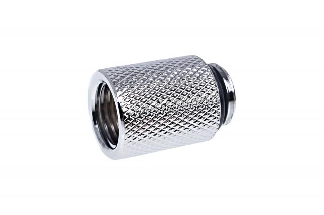 Удължител Alphacool Eiszapfen, 20 mm, G1/4 външна към G1/4 вътрешна резба, Сребрист 