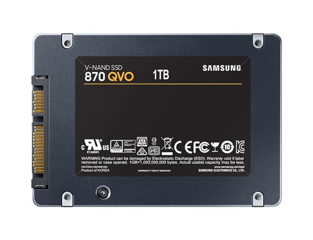 SSD SAMSUNG 870 QVO, 1TB, SATA III, 2.5 inch, MZ-77Q1T0BW 