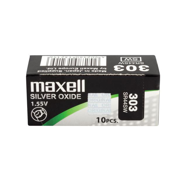 Бутонна батерия сребърна MAXELL SR44 SW/357/   1.55V 