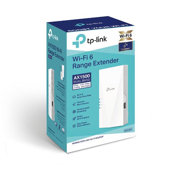 Wireless Range Extender TP-LINK RE500X, 2.4 / 5 GHz, 1000 Mbps  