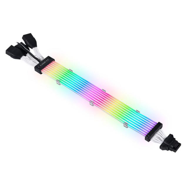 Extension cable Lian Li Strimer Plus V2 16-Pin 12VHPWR to 3x8-Pin for RTX 40-Series, 108 LED 