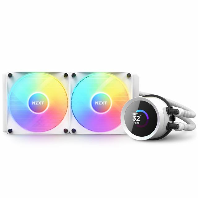 AIO Liquid Cooler NZXT Kraken 240 RGB White, LCD Display 