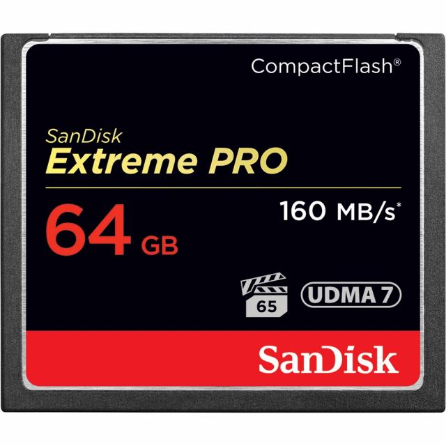 Memory card SANDISK Extreme PRO, CompactFlash, 64GB 