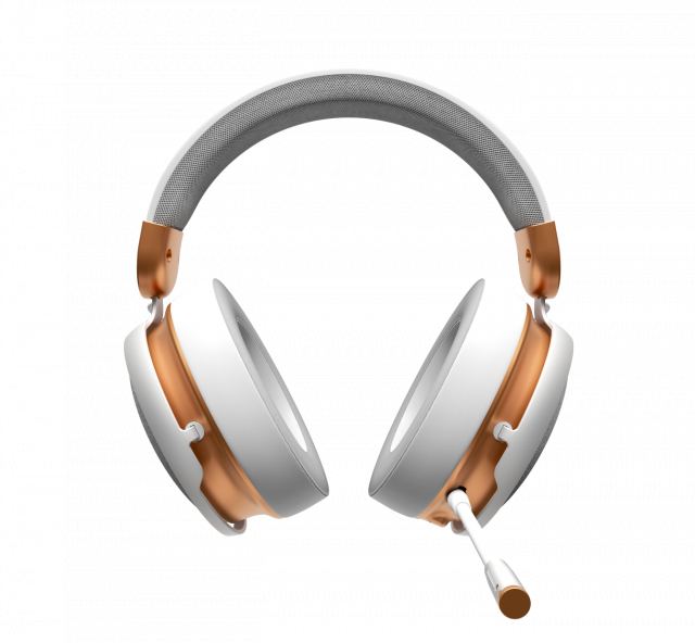 Геймърски безжични слушалки Dark Project Sono Wireless - White/Gold 