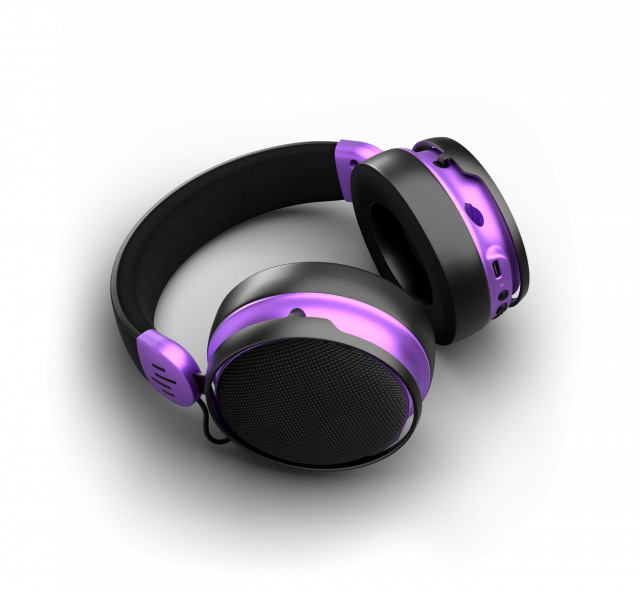 Геймърски безжични слушалки Dark Project Sono Wireless - Black/Violet 