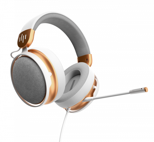 Геймърски слушалки Dark Project Sono Wired - White/Gold 