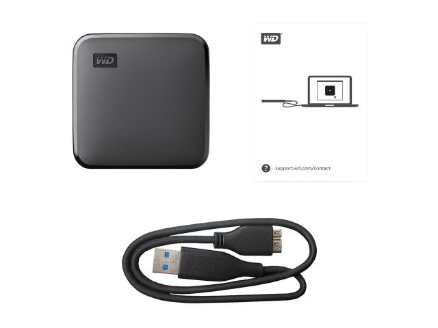 WD, Elements SE, Portable SSD, 2TB, USB 3.0, Black 