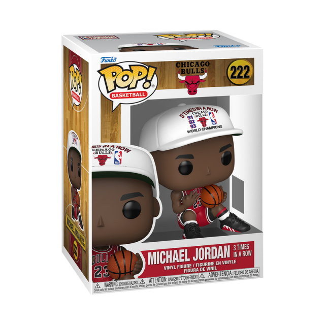 Funko Pop! Basketball: Chicago Bulls - Michael Jordan 3 Times in A Row #222 