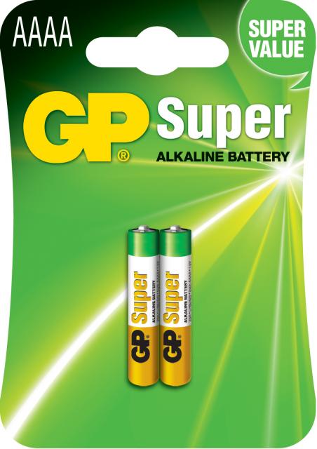 Алкална батерия GP 1.5V AAAA LR61- 2бр. в опаковка GP 