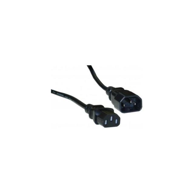 power extension supply cable Estillo, 3-pin, Black