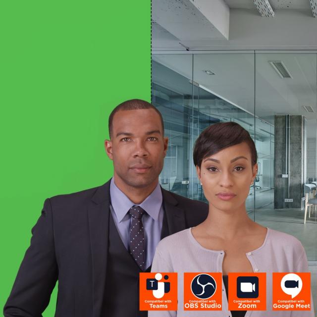 Mobile Chroma Key Green Screen 150 x 180cm CELEXON 