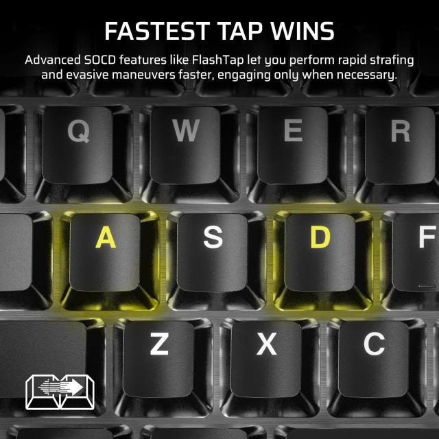 Геймърска механична клавиатура CORSAIR K70 Core RGB Corsair Linear Red Switch - Carbon Gray 