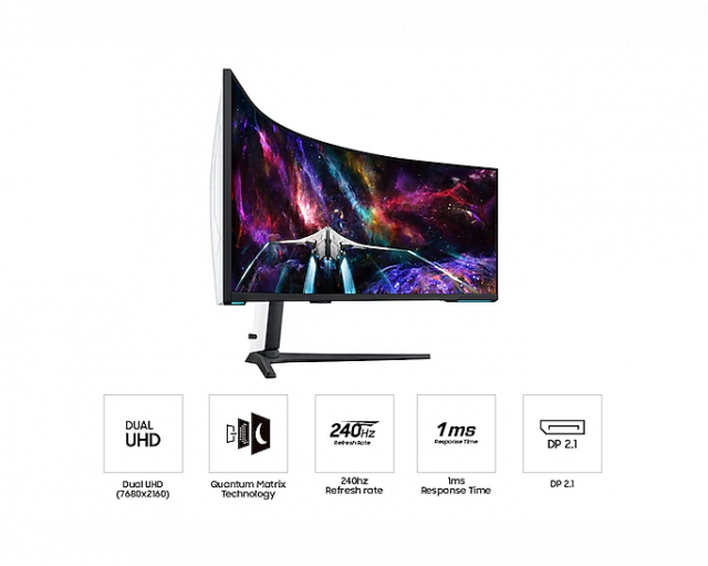 Monitor Samsung Odyssey Neo G9 57" Mini-LED Quantum Dot, 240 Hz, 1ms 