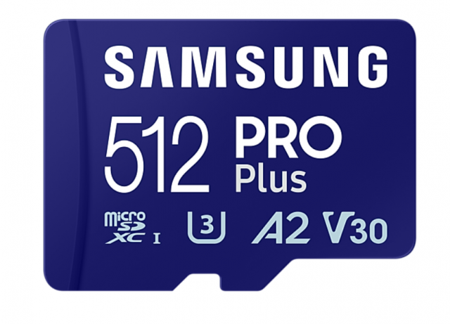 Memory card Samsung PRO Plus microSD Card (2023), 512GB, Adapter, USB reader 