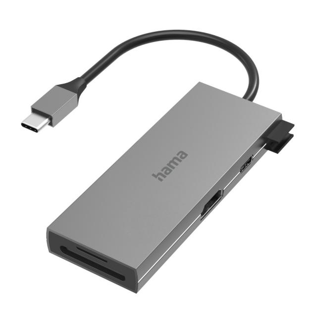 6-портов хъб USB-C, 2 x USB-A, USB-C, HDMI, SD, microSD 