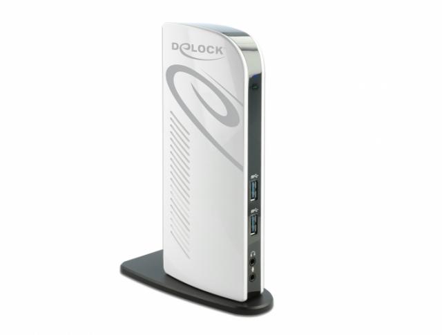 Delock USB Docking Station Dual HDMI Full-HD / USB 3.2 / LAN / Audio 