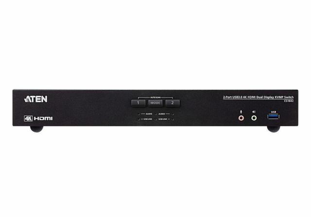 2-Port USB 3.0 4K HDMI Dual Display KVMP™ Switch 