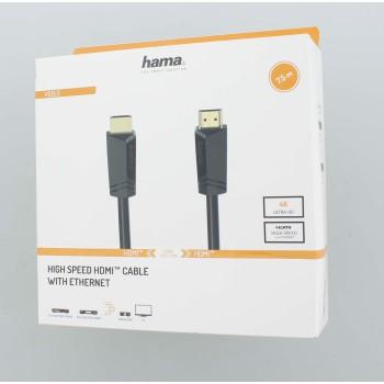 Hama High Speed HDMI Cable 4K Plug Plug Ethernet 7.5 m