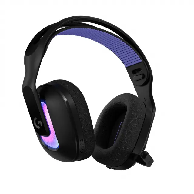 Геймърски слушалки Logitech G522 Lightspeed Wireless RGB, Микрофон, Черни 