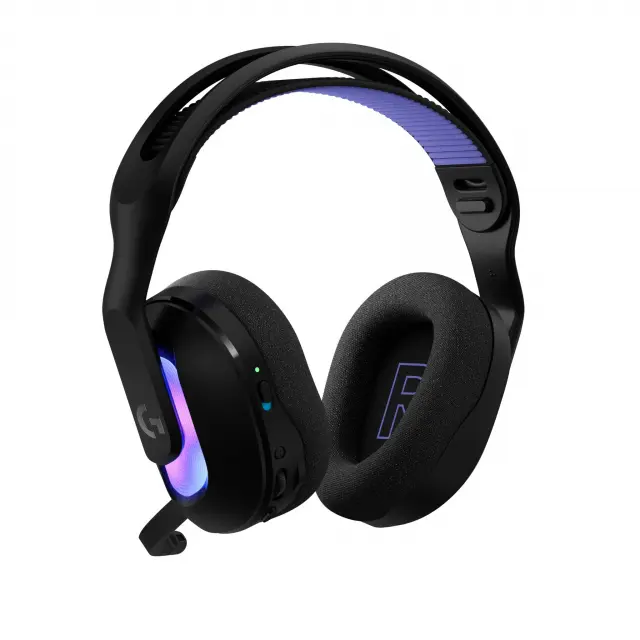 Геймърски слушалки Logitech G522 Lightspeed Wireless RGB, Микрофон, Черни 