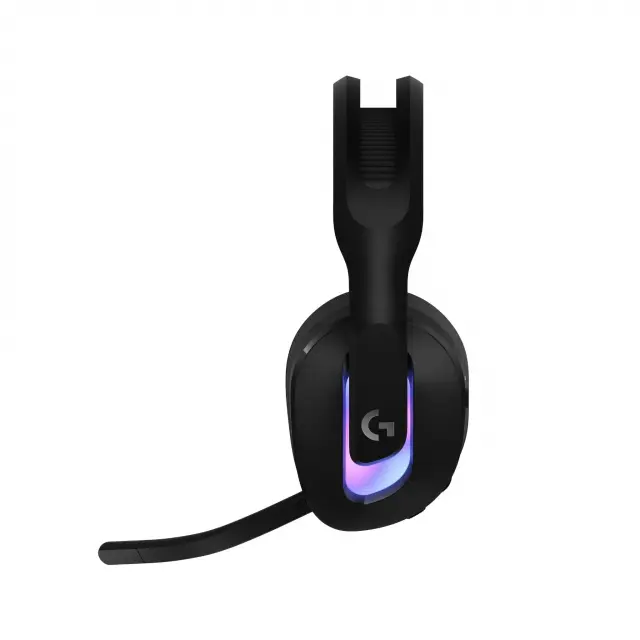 Геймърски слушалки Logitech G522 Lightspeed Wireless RGB, Микрофон, Черни 