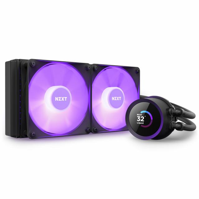 AIO Liquid Cooler NZXT Kraken 240 RGB Black, LCD Display 