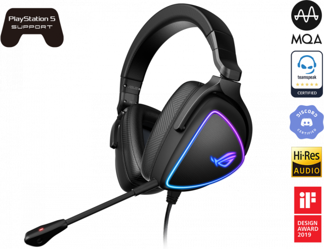 Геймърски слушалки ASUS ROG Delta S, USB-C, Aura Sync RGB 