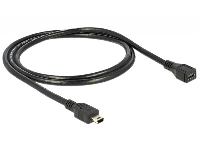 Delock Cable USB 2.0 mini-B Extension male/female 1m 