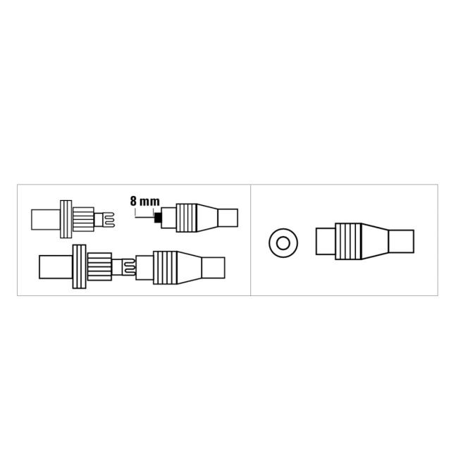 Coaxial Antenna Connector, Female jack, Clamp Type,HAMA 44148 
