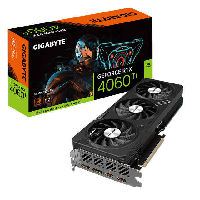 Видео карта GIGABYTE RTX 4060 TI GAMING OC 8GB GDDR6 